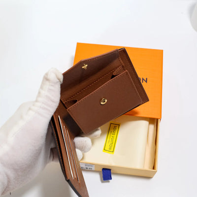 Brown LV Monogram Coated Canvas Wallet