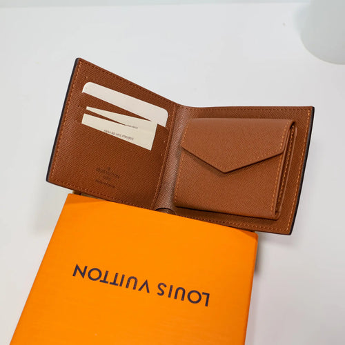 Brown LV Monogram Coated Canvas Wallet