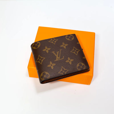 Brown LV Monogram Coated Canvas Wallet