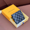 Black LV Mens Trifold Wallet with Zipper  with Zipper