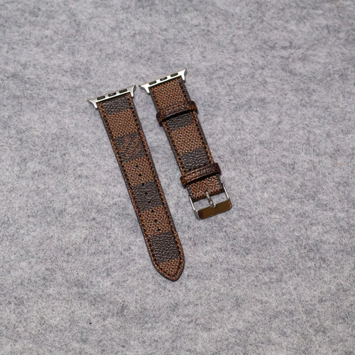 LV Apple Watch Bands Leather
