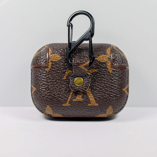 Designer AirPods 2-3-Pro Case Brown LV Monogram