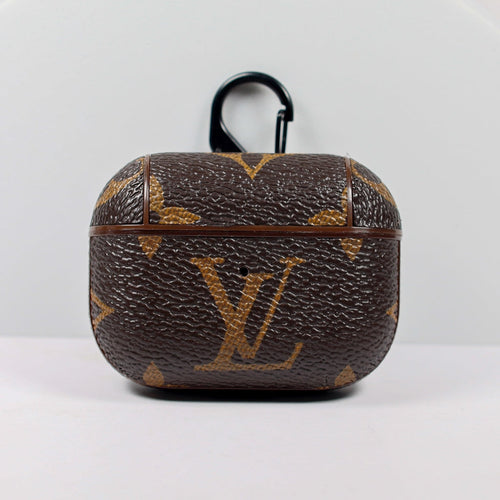 Designer AirPods 2-3-Pro Case Brown LV Monogram