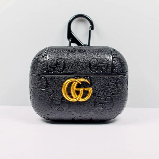 Designer AirPods 2-3-Pro Case GG Black
