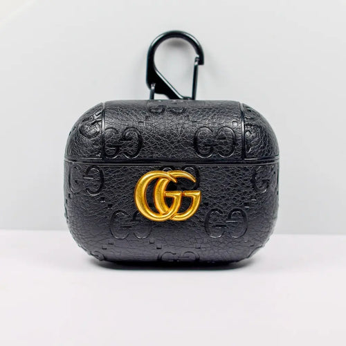 Designer AirPods 2-3-Pro Case GG Black