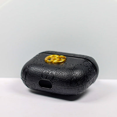 Designer AirPods 2-3-Pro Case GG Black