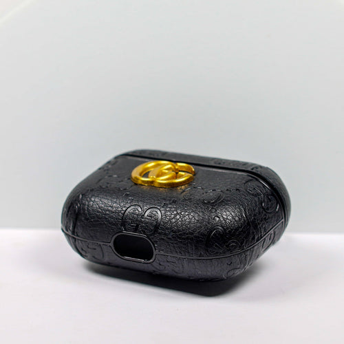 Designer AirPods 2-3-Pro Case GG Black