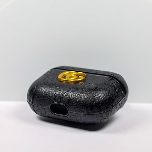Designer AirPods 2-3-Pro Case GG Black