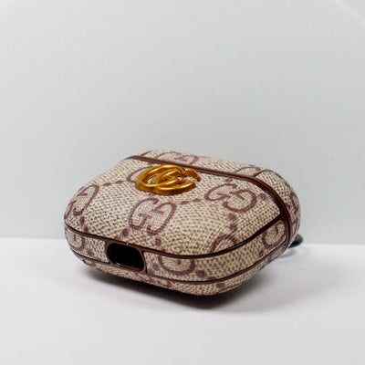 Designer AirPods 2-3-4-Pro-Pro 2  Case Beige GG