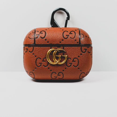 Designer AirPods 2-3-Pro Case GG Brown