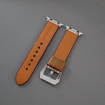 White Designer Apple Watch Band Checkered Style