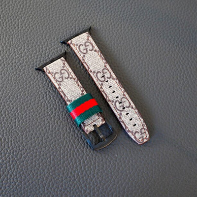 Gucci Apple Watch Band Designer Wrist Strap Canvas