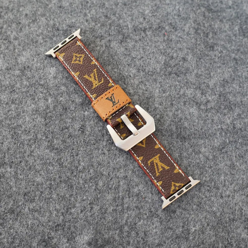 LV Apple Watch Band Brown Small Monogram