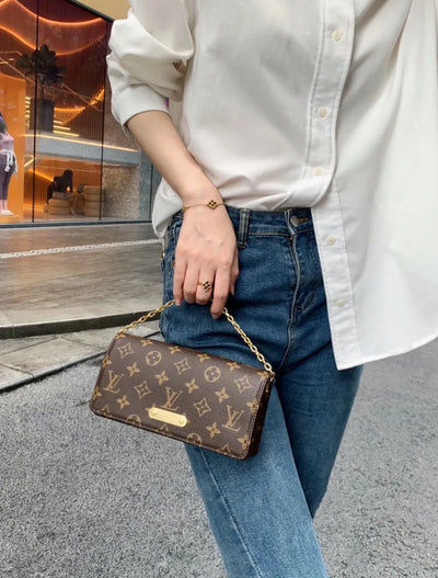 Monogram Canvas Crossbody Purse