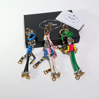 Prada Rope Keychain Colorful Bag Charm
