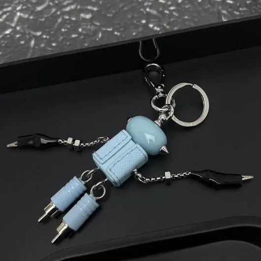 Luxury Robot Keychain Keyring Bag Charm