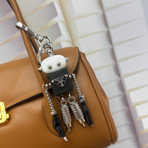 Luxury Robot Keychain Keyring Bag Charm