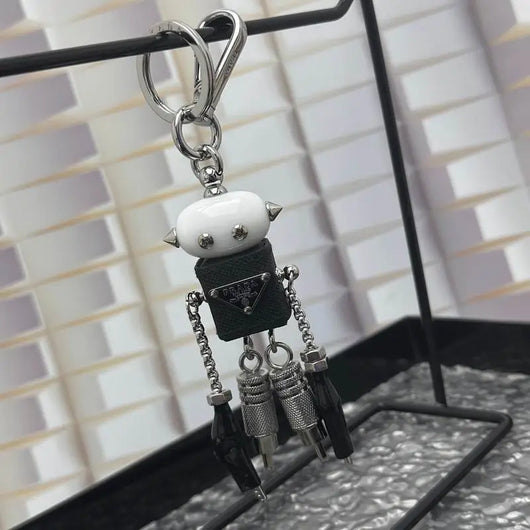 Luxury Robot Keychain Keyring Bag Charm