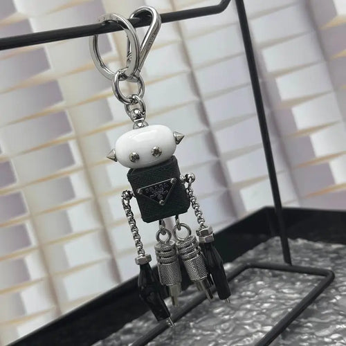 Luxury Robot Keychain Keyring Bag Charm