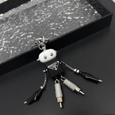 Luxury Robot Keychain Keyring Bag Charm
