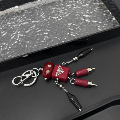 Luxury Robot Keychain Keyring Bag Charm