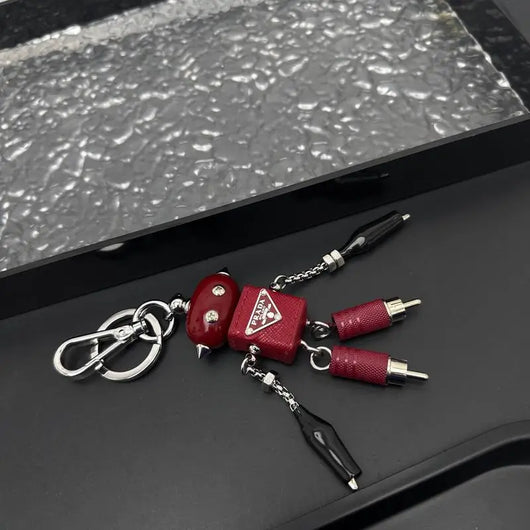 Luxury Robot Keychain Keyring Bag Charm