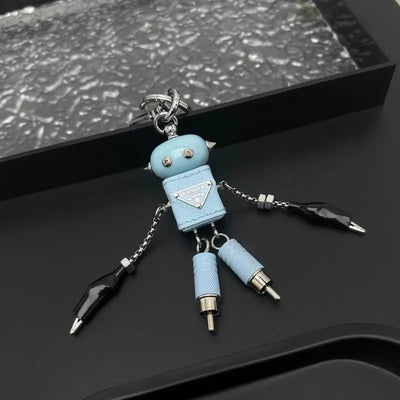 Luxury Robot Keychain Keyring Bag Charm