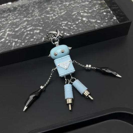 Luxury Robot Keychain Keyring Bag Charm