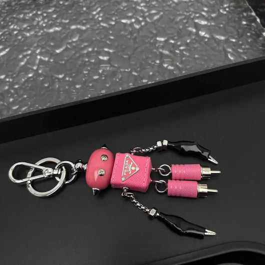 Luxury Robot Keychain Keyring Bag Charm