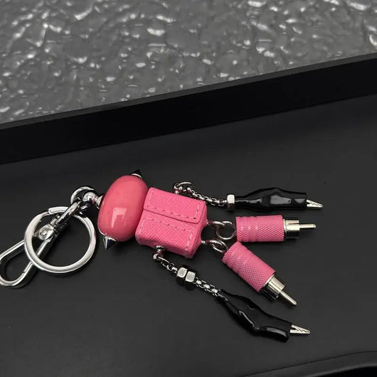Luxury Robot Keychain Keyring Bag Charm