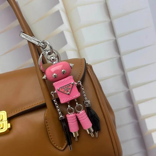 Luxury Robot Keychain Keyring Bag Charm