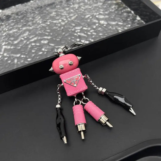 Luxury Robot Keychain Keyring Bag Charm