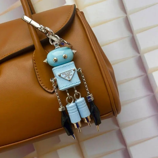 Luxury Robot Keychain Keyring Bag Charm