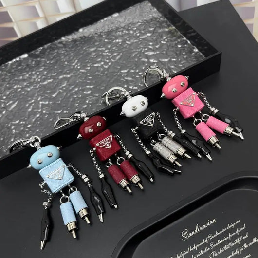 Luxury Robot Keychain Keyring Bag Charm
