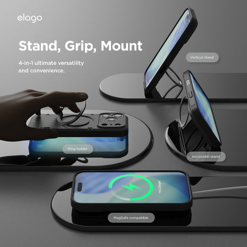 MagSafe Armor Ring Stand Case
