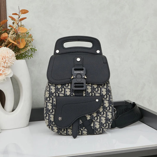 DR Saddle Style Mini Backpack Classic Oblique