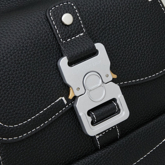 DR Leather Backpack Saddle Style White Stitches
