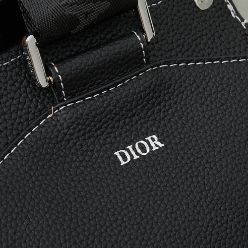 DR Leather Backpack Saddle Style White Stitches