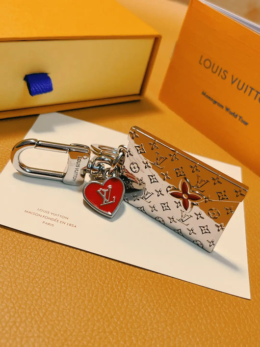 Designer Postal Envelop Key Chain Bag Charm