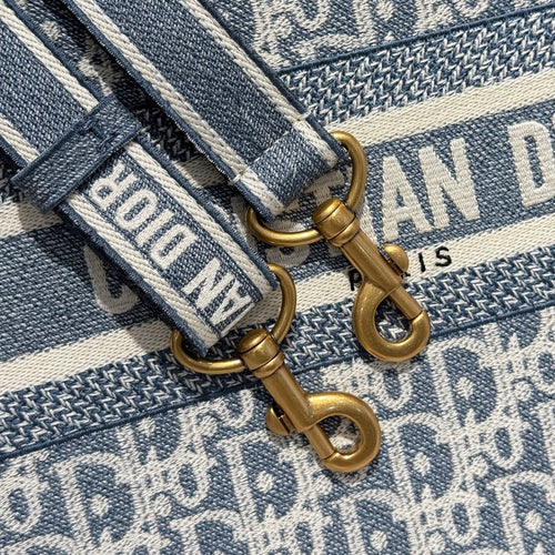 Small Lace Denim Blue Embroidery