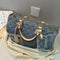 Speedy 30 Grey Denim Bag