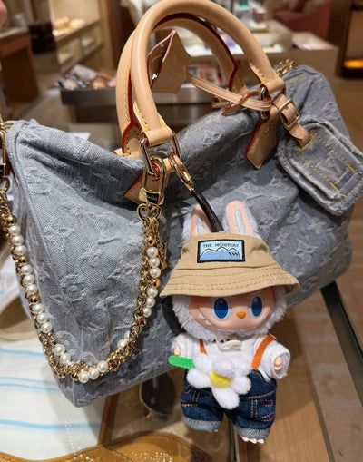 Speedy 30 Grey Denim Bag