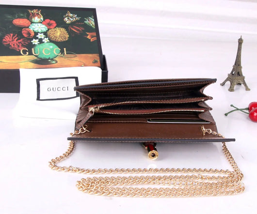 Supreme Canvas GG Chain Wallet Bag