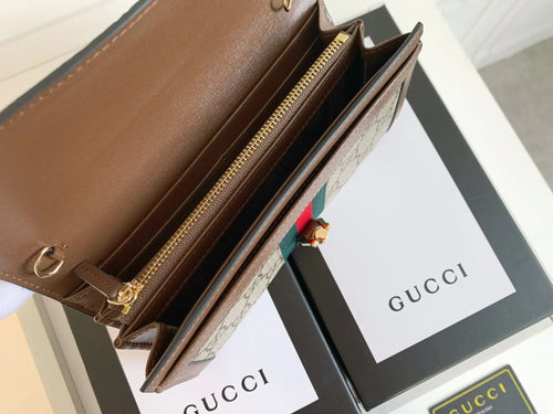 Supreme Canvas GG Chain Wallet Bag