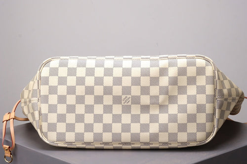 White Checkered Neverfull Handbag