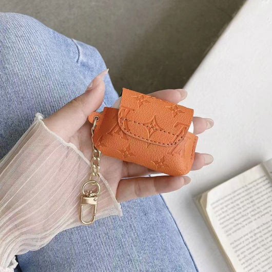 LV Leather AirPods Case Vintage Style for 2-3- Pro Generation