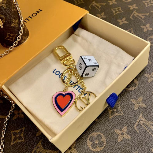 Luxury Designer KeyChain Fortune Cube Bag Charm