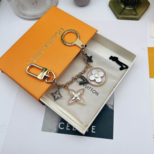 LV Keychain Contrasted Ornaments Fashion Design Bag Charm