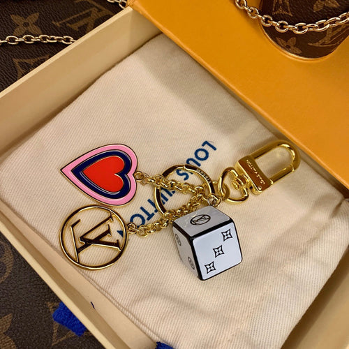 Luxury Designer KeyChain Fortune Cube Bag Charm