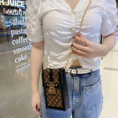 Designer Vertical Trunk Pochette Small Bag